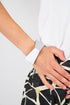 Modern bangle Molly - metallic